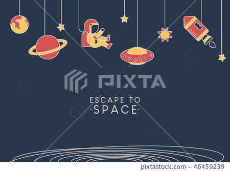 Planet, design element, universal background Planet, design element, universal background 46459239
