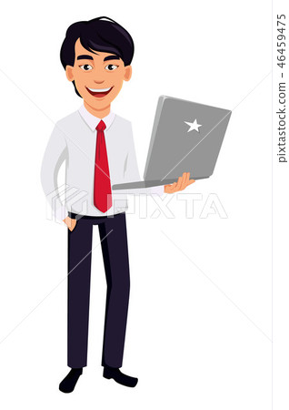 Asian business man, concept of cartoon character 46459475
