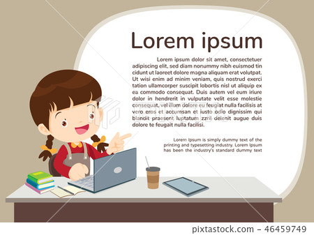 studens boy and E-learning concept studens boy and E-learning concept 46459749