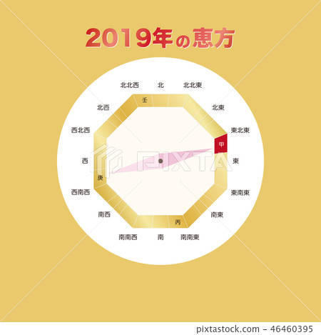 19年指向公眾的方位磁鐵 插圖素材 圖庫