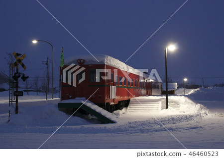 Shimokawa巴士總站在黃昏 46460523