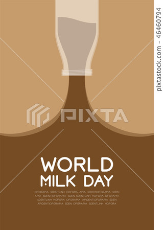 Chocolate Milk flavour bottle pouring, World Milk 46460794