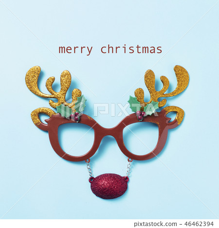 reindeer eyeglasses and text merry christmas reindeer eyeglasses and text merry christmas 46462394
