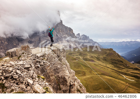 girl on a rock 46462806
