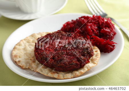 Swedish beef burger Biff a la Lindstrom 46463702