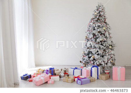 Christmas Tree House Interior new year holiday gifts winter decor 46463873
