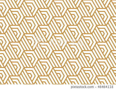 Abstract geometric pattern with stripes, lines. 46464118