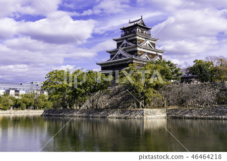 Hiroshima castle castle tower Hiroshima castle castle tower 46464218