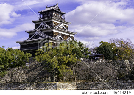 Hiroshima castle castle tower Hiroshima castle castle tower 46464219