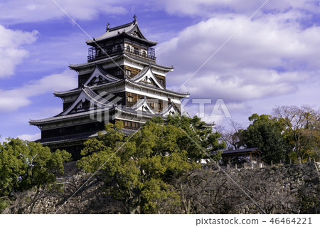 Hiroshima castle castle tower 46464221