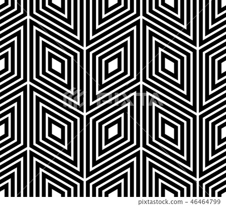 Abstract geometric pattern with stripes, lines.  46464799