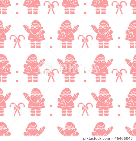 Christmas, New Year 2019 seamless pattern 46466043