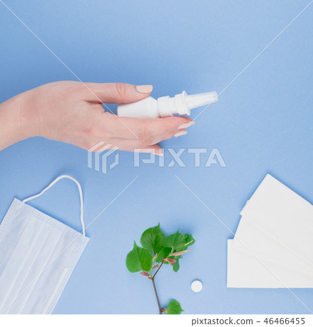 Concept of seasonal spring allergy Concept of seasonal spring allergy 46466455