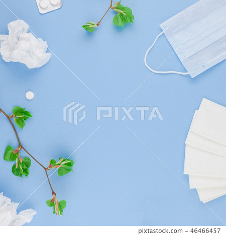 Concept of seasonal spring allergy 46466457