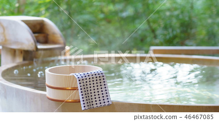 Outdoor bath Ryokan hot spring image 46467085