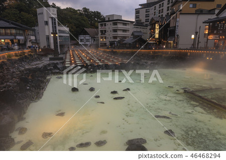 Kusatsu hot spring yubata 46468294