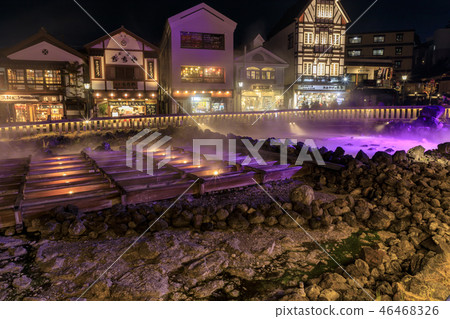 Kusatsu hot spring yubata 46468326