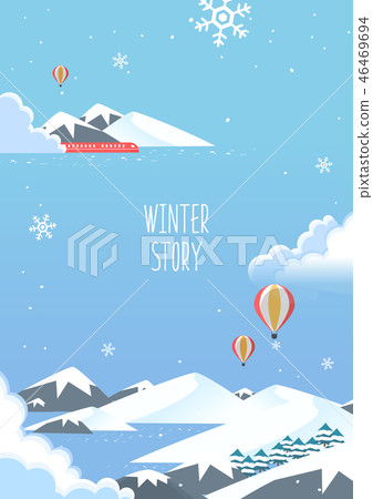 Winter travel illustration 46469694