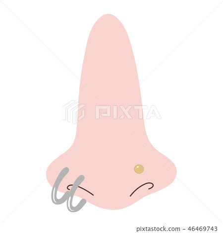 Pierced nose ring 46469743