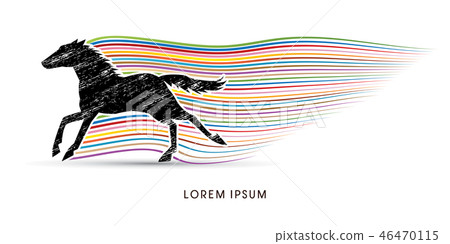 Horse running graphic vector Horse running graphic vector 46470115