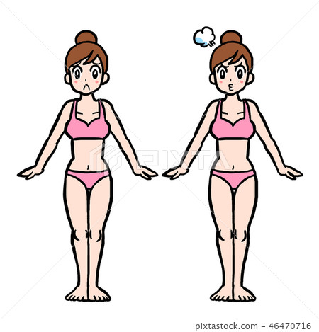 Female Whole body Sad face and angry face Female Whole body Sad face and angry face 46470716
