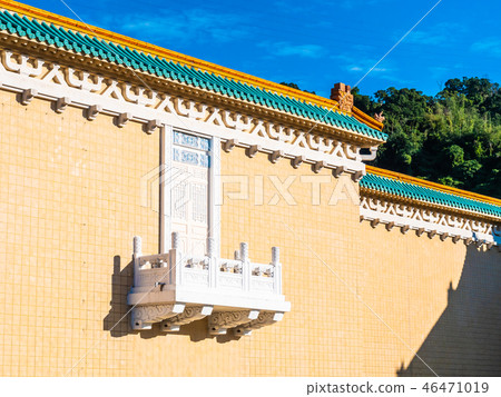 Beautiful architecture building exterior of national palace museum in taipei taiwan 46471019
