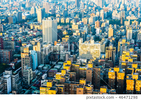 Beautiful architecture building exterior in taipei city in Taiwan 46471298