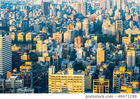 Beautiful architecture building exterior in taipei city in Taiwan 46471299