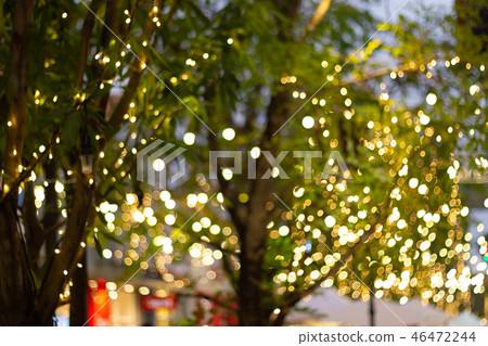 Blur decorative Christmas lights happy new year  46472244