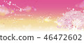 櫻花橫幅粉紅色的春天來了 46472602