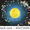 櫻花和月亮藍色 46472606
