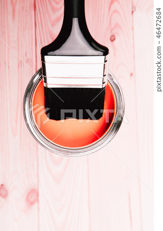Half painted Coral paint 46472684