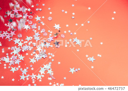 Living Coral glitter bokeh background Living Coral glitter bokeh background 46472737