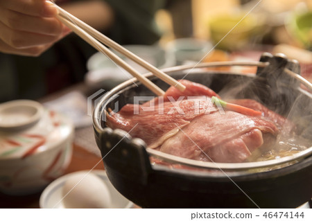 Hot spring inn dinner image course cooking 46474144