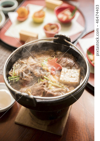 Hot spring inn dinner image Course course Sukiyaki pan Hot spring inn dinner image Course course Sukiyaki pan 46474403