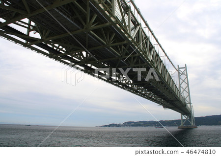Akashi Kaikyo Bridge [The world's longest suspension bridge Kobe City, Hyogo Prefecture] 46474810