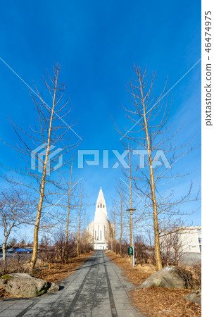Back door of Hallgrimskirkja church, Iceland Back door of Hallgrimskirkja church, Iceland 46474975