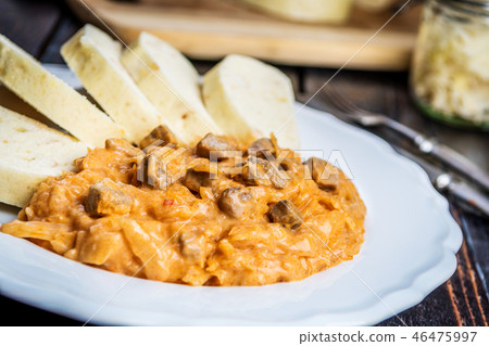 Hungarian goulash with sauerkraut Hungarian goulash with sauerkraut 46475997
