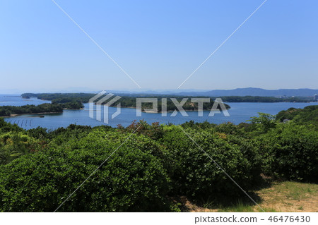 從Tomoyama Park天文台看到的Watari灣 從Tomoyama Park天文台看到的Watari灣 46476430