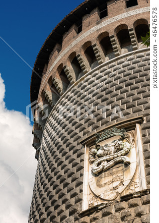 Castello Sforzesco - Sforza Castle in Milan Italy 46476578