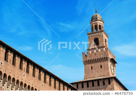 Sforza Castle - Milan Italy - Castello Sforzesco Sforza Castle - Milan Italy - Castello Sforzesco 46478750