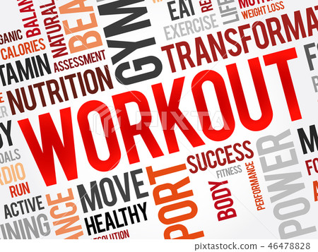 WORKOUT word cloud collage - Stock Illustration [46478828] - PIXTA