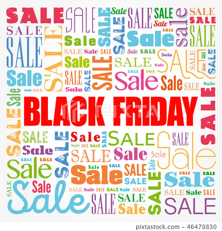 Black Friday Sale word cloud collage Black Friday Sale word cloud collage 46478830