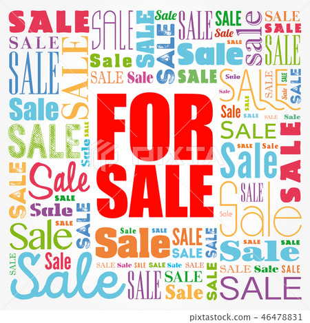 FOR SALE word cloud collage 46478831