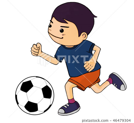 A soccer boy A soccer boy 46479304