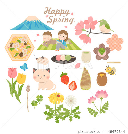 spring, vector, vectors 46479844