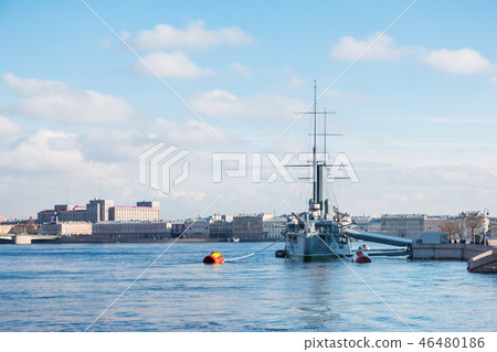 Aurora cruiser, battleship.Saint-Petersburg,Russia 46480186