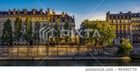 Paris , on the Banks of the River Seine Paris , on the Banks of the River Seine 46480779