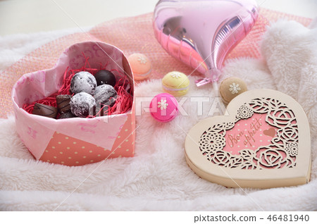 Valentine image, heart, chocolate Valentine image, heart, chocolate 46481940