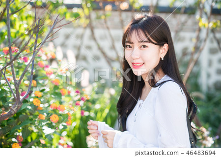 female woman college girl cute city romantic leisure female woman college girl cute city romantic leisure 46483694